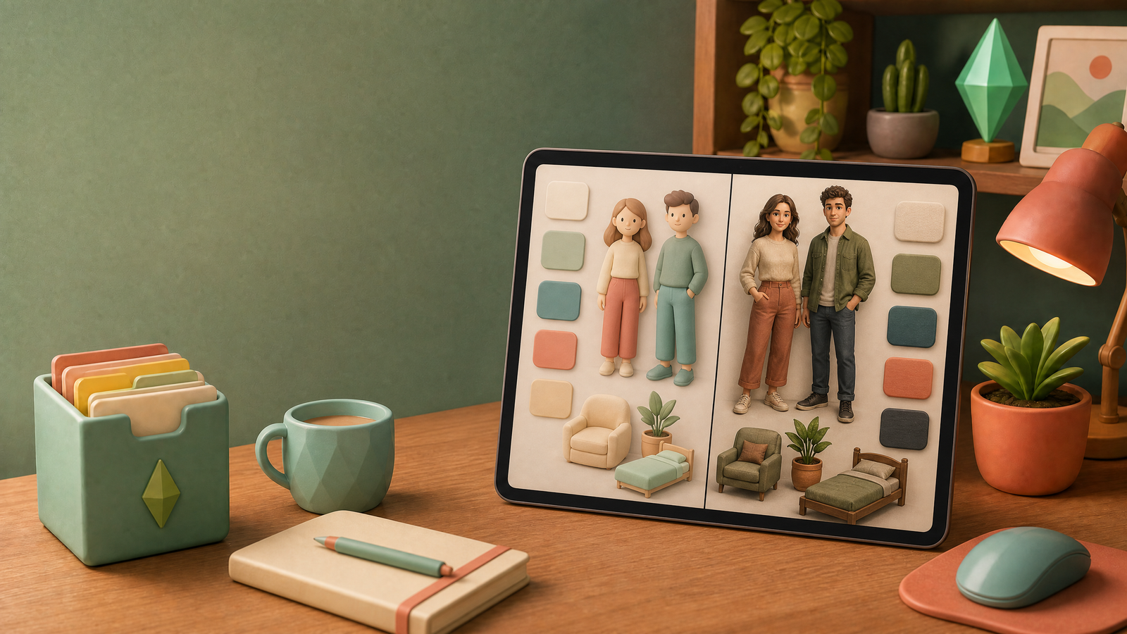 Imagen editorial sobre Maxis Match vs Alpha CC Sims 4